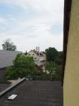 Ausblick vom Schwesternhaus (Fassade Giebel) zur Lutherkirche