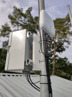 Haupt-Mast mit Freifunk-Router und LTE Zugang