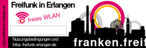 Vorschaubild für Datei:Freifunk-Franken--Router-Aufkleber-Erlangen.svg