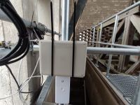 Netzwerkverteilung am Turm und Wasserdichter Kasten für RaspberryPi